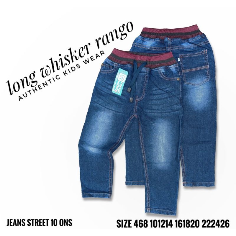 Ranggo Jeans Anak Panjang Wisker 1 - 14 Tahun