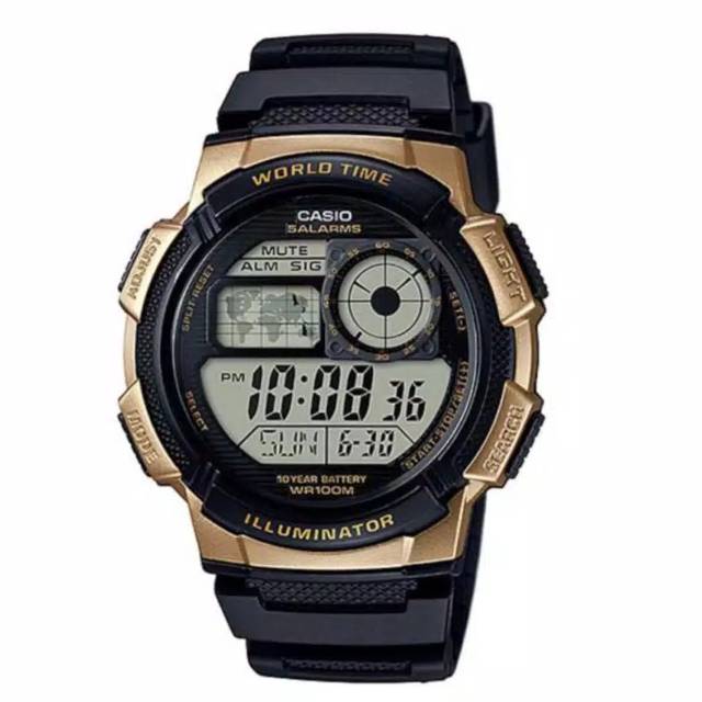 Jam Tangan Pria G Shock_Anti Air_Sport Dual time Free Batrai Cadangan