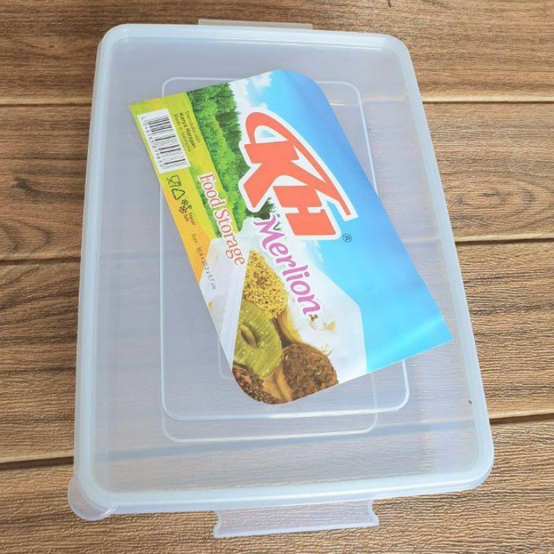 Box Donat KH Merlion Box Makanan Wadah Plastik Segi Kecil