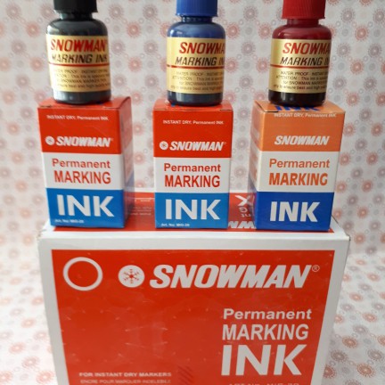 

Refill/Isi/Tinta Spidol/Marker Permanen Snowman MIG-20(HTM/BR/MRH)