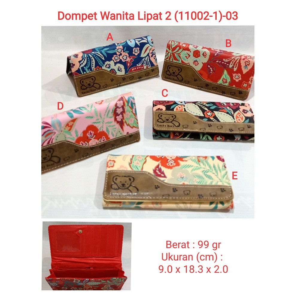 Dompet Wanita Dewasa &amp; Anak2 Lipat 2 (11002-1) 03