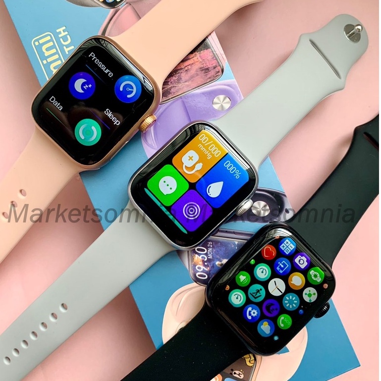 New CUSTOM WALLPAPER Smartwatch Iwo Mini 38mm 40mm Jam Tangan Wearfit Pro Full Layar HD HeartRate
