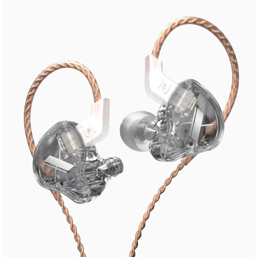 Knowledge Zenith KZ EDX Stage Monitoring IEM Single Driver Earphone-Trans non Mic