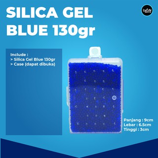 silica gel - silicagel blue import 130gram penyerap kelembapan untuk diy drybox kamera lensa