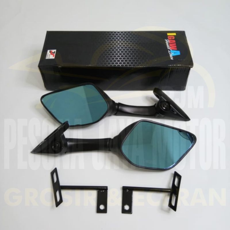 Spion R25 Igawa Tangkai Tanggung Universal R25,R15,Nmax,Pcx,Xmax,Lexi &amp; Motor lain nya