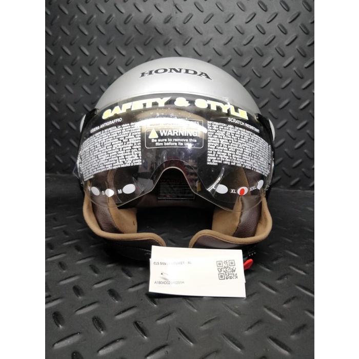 Helm Honda Classic Silver Helmet