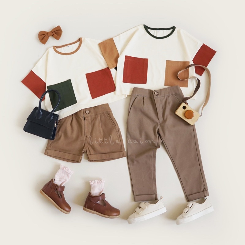 LITTLECAIM - LOKA BASIC PANTS ( celana chinos anak unisex)