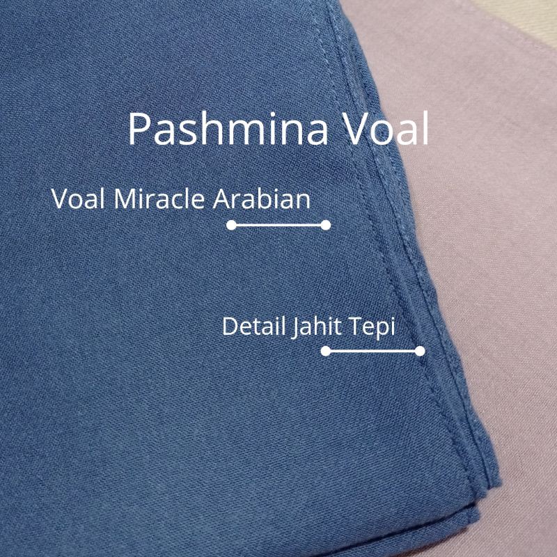 Biiu Pashmina Voal Polos Arabian Premium