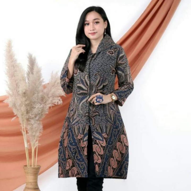 BATIK DJ | TUNIK BATIK MOTIF SERAGAM BATIK DIANPUTRI BAJU BATIK WANITA 24/08