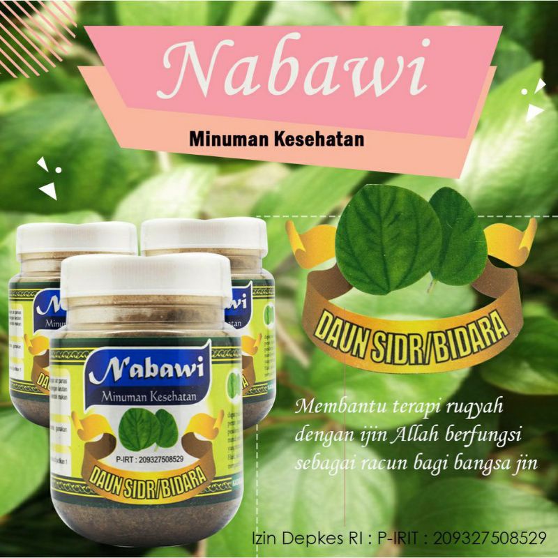 

Serbuk Bidara Nabawi _ Terapi Ruqyah sihir