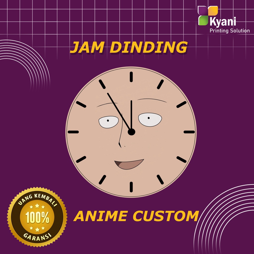 Jam Dinding Anime Custom