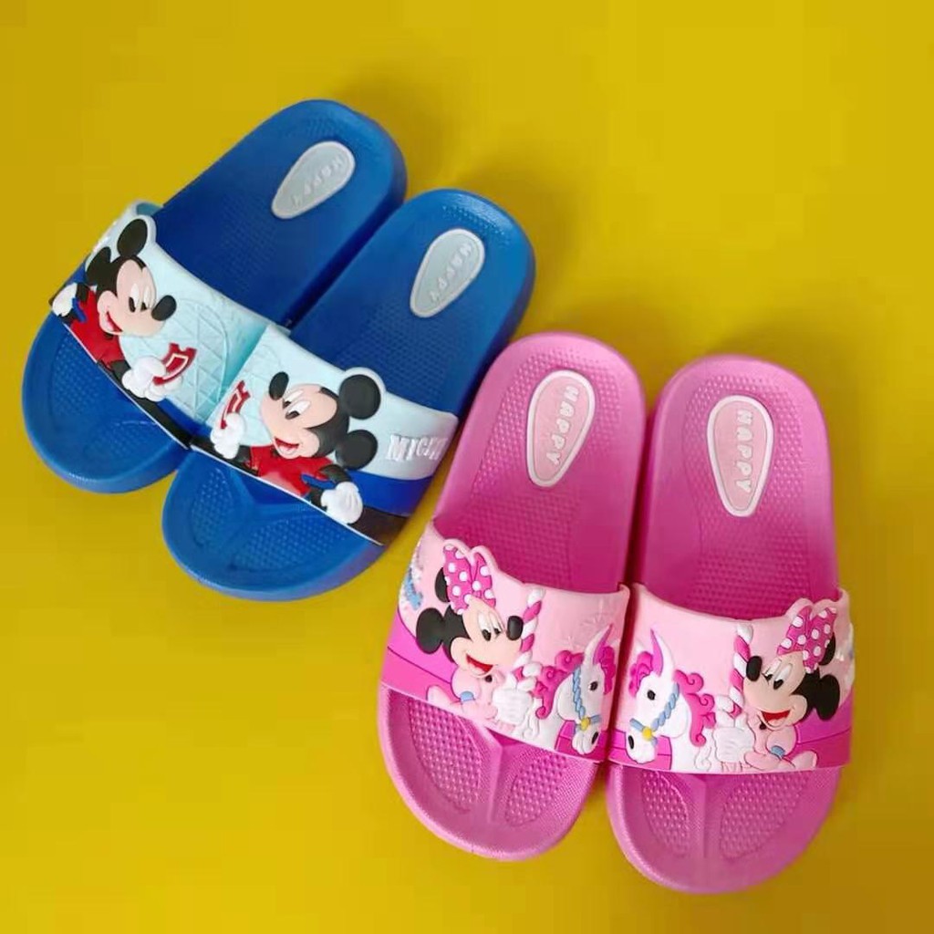 hb SANDAL  MINNIE Sandal Anak Selop  Karet Import 