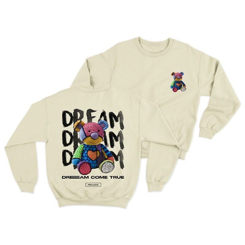 Sweater basic crewneck pria wanita (Dream)