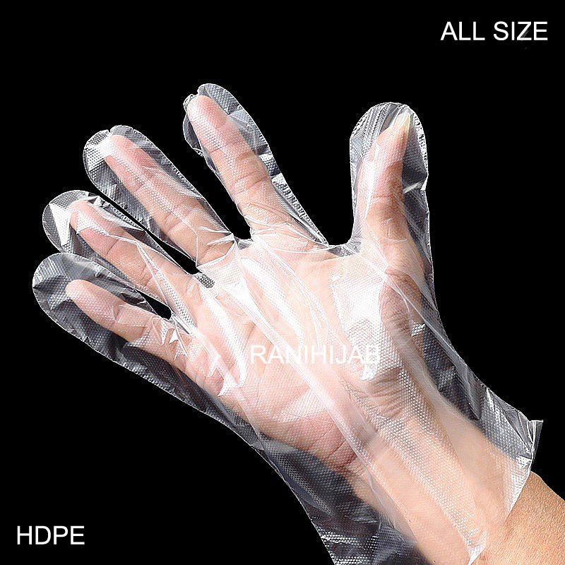 Hand gloves / Handgloves sarung tangan PLASTIK anti virus bukan karet atau latex