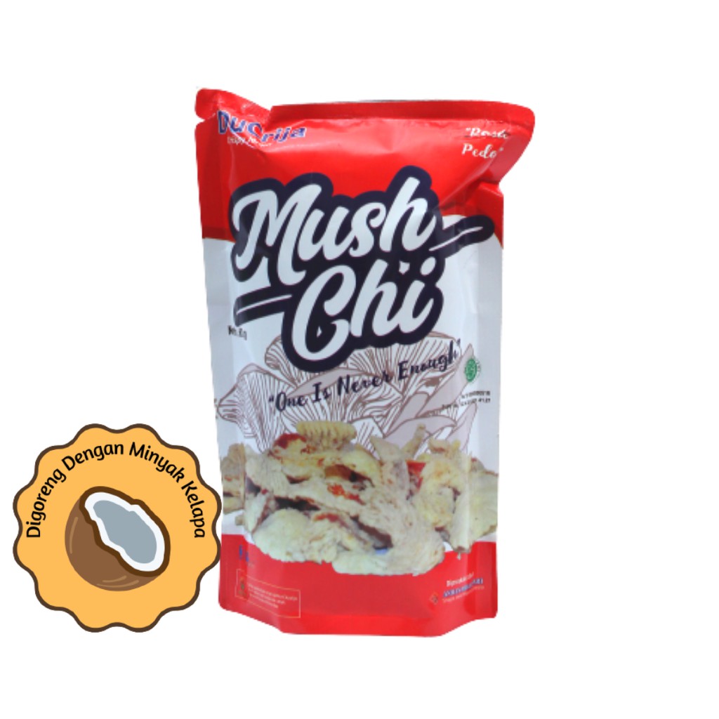 

Ducrija Mush Chi Cemilan Jamur Crispy Gluten Free rasa Pedas 80 gr ( Non MSG )