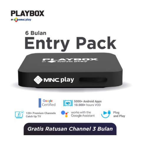 MNC Play - PlayBox Android TV Box Entry Pack (Make Your TV into a smart TV)