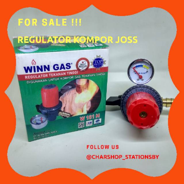 REGULATOR UNTUK KOMPOR JOSS HIGH PRESSURE WINN GAS STANDART SNI
