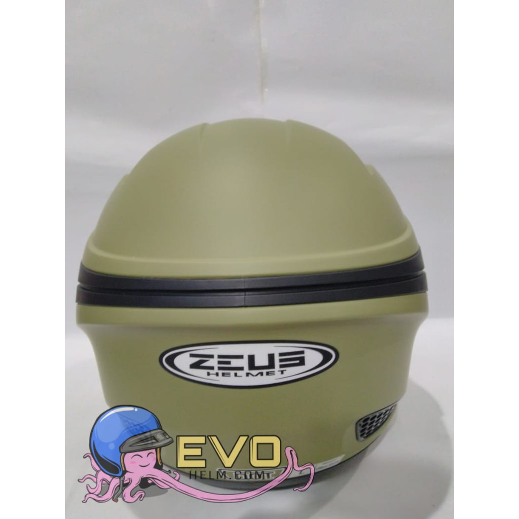 HELM ZEUS ZS - 610 SOLID OLIVE GREEN