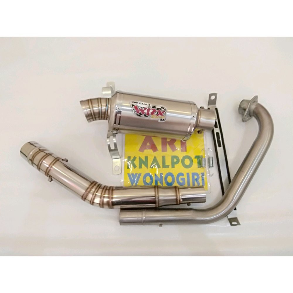 KNALPOT RACING WRX oval GTX SATRIA FU FI GSX VIXION JUPITER MX KING