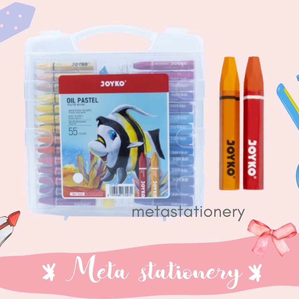 

Oil Pastel / Crayon Minyak Joyko / 55 Warna / Colors