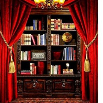 Diskon 9CK96 Background Foto / Rak Buku/ Latar Belakang Wisuda WS-30 uk 3x2,5m Studio Photo 9CK
