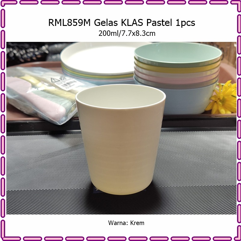 [1pcs] RML859M Gelas Anak KLAS Pastel