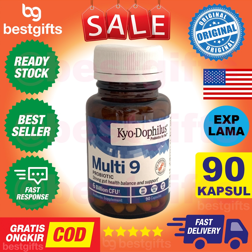 KYO-DOPHILUS KYO DOPHILUS KYOLIC MULTI 9 PROBIOTIC PENCERNAAN GAS KEMBUNG KEKEBALAN TUBUH 90 KAPSUL