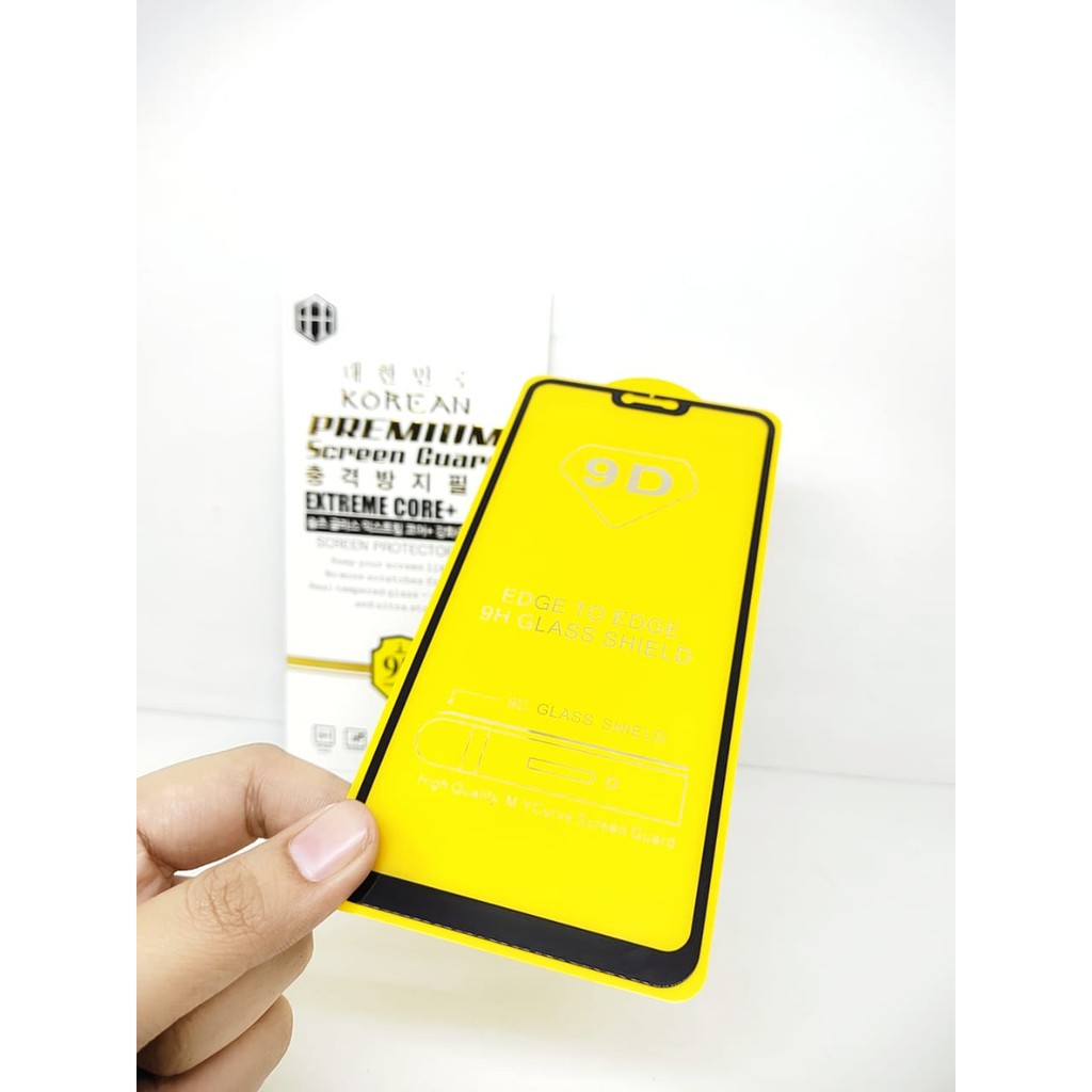 KOREAN Tempered Glass Redmi Note 6 6.26 inchi FULL SCREEN TG 5D 9D 21D FULL GLUE