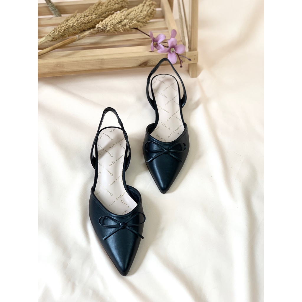 [7.7 Boombastis Sale⚡] - SEPATU WANITA CKS490 CK LEATHER MULES HEELS PREMIUM IMPORT