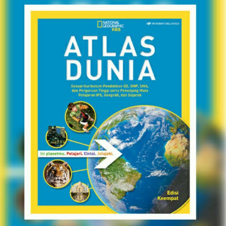 ORIGINAL ATLAS DUNIA ED.4 ERLANGGA