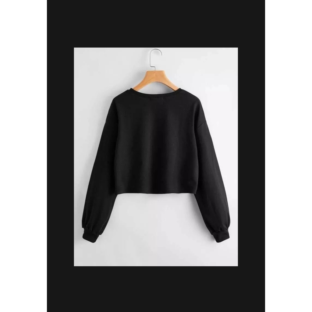 SWEATER CROOPE C'EST I'AMOUR OBLONG CROOPE WANITA