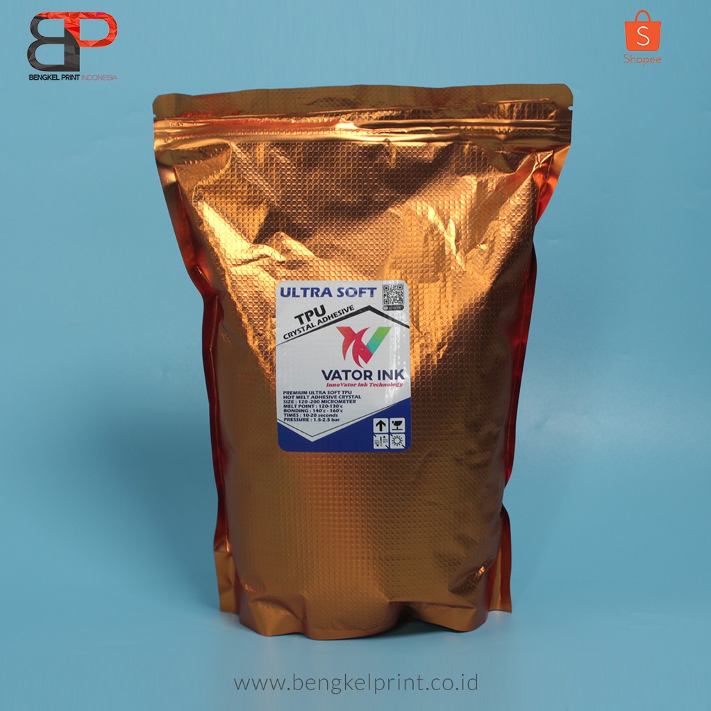 HOTMELT POWDER VATOR TPU ULTRA SOFT DTF 1kg | LEM SABLON DTF / PLATISOL