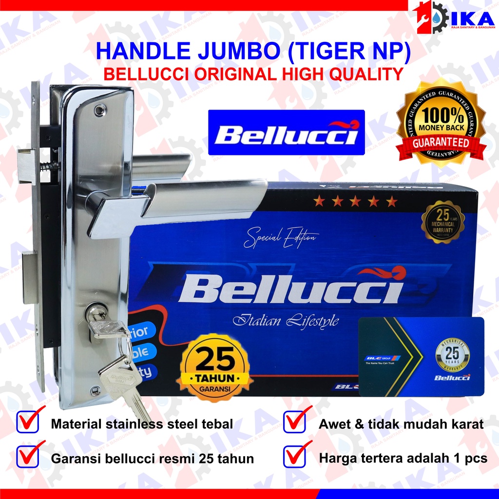 Kunci Pintu Besar Bellucci Newton NP Handle Besar Bellucci  Handle Stainless /Kunci Pintu Besar Bellucci Asli Handle Besar Bellucci Kunci Bellucci Stainless N Series