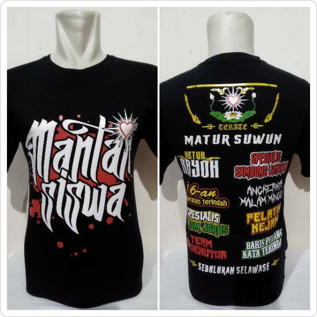 Kaos PSHT desain mantan siswa