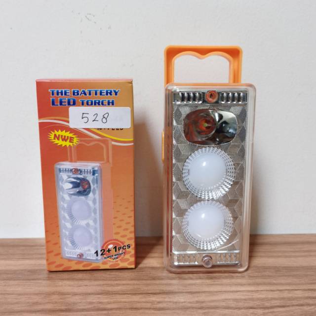 Senter LED Super Terang 528 /Lampu 202 Pengait / Lampu Senter Super Terang / Lampu Senter LED - 528