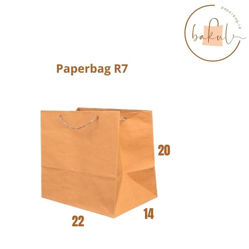 

PAPERBAG COKLAT 22X20 R7 (PEMBELIAN MIN 12 PCS)