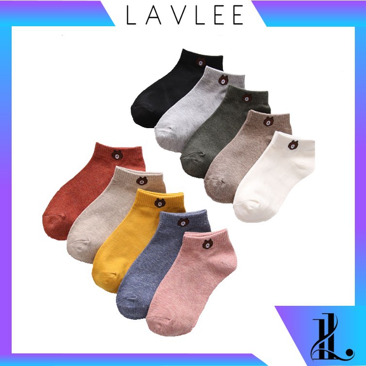 Lav K351 Kaos Kaki Line Brown Kaos Kaki Ankle Cute Lav K351 Kaos Kaki Line Brown Kaos Kaki Ankle Cute