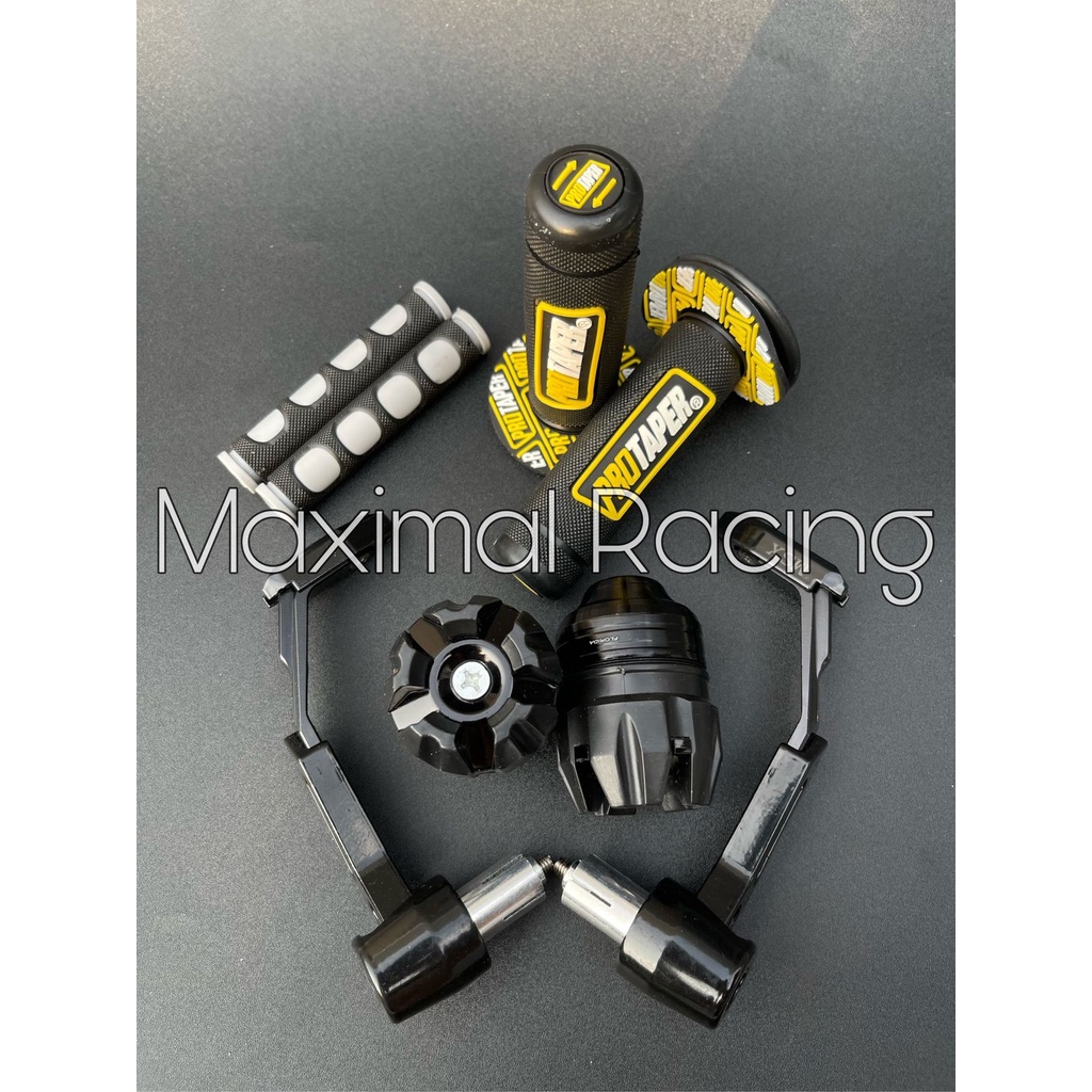 Paket 4in1 ACC Motor Handgrip Protaper Proguard Babet Jalu As Roda Karet Handle Rem Universal ALL Motor