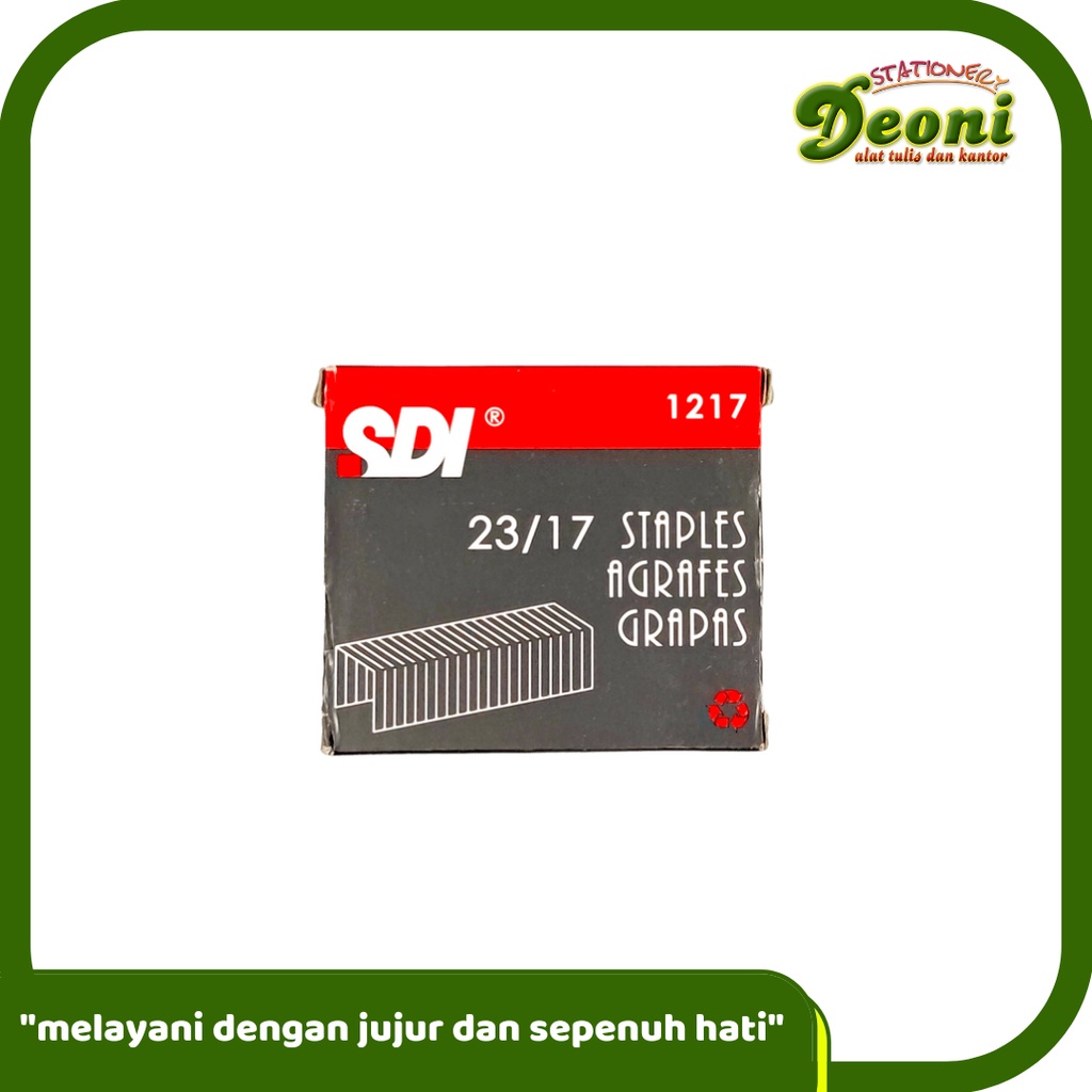 

SDI 1217 Staples Refill 23/17 ( untuk Stapler isi 1000 Pcs)