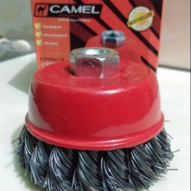 CUP BRUSH KEPANG MURAH / SIKAT MANGKOK KEPANG/ Cup brush twisted/ikat Kawat Roda / Sikat kawat / Gerinda Cup Brush / Sikat kawat Mangkok KEPANG BERKUALITAS