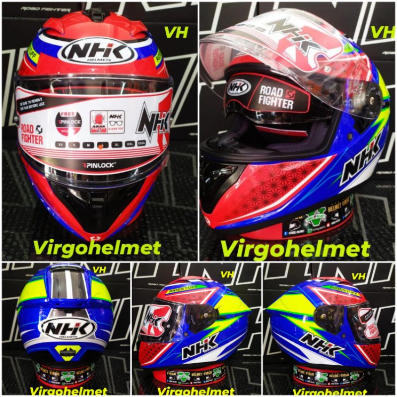 NHK HELM GP PRIME SAMBO BLUE AQSO  DOUBLE VISOR