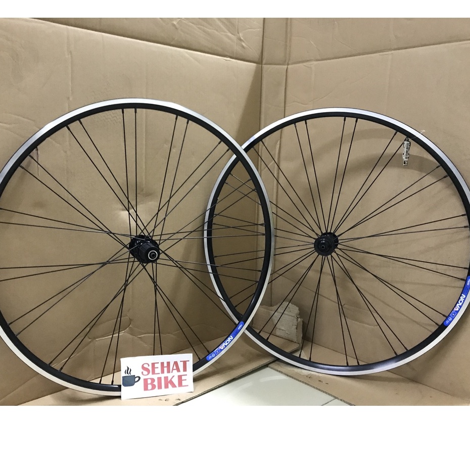 Wheelset Sepeda Balap Roadbike NOVA PRO Hub Jangkrik Loncer Sealed Bearing Original