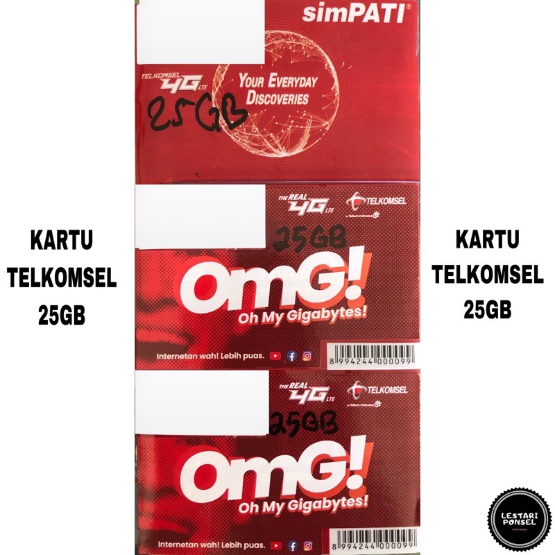 Kartu Telkomsel 25GB Unlimited