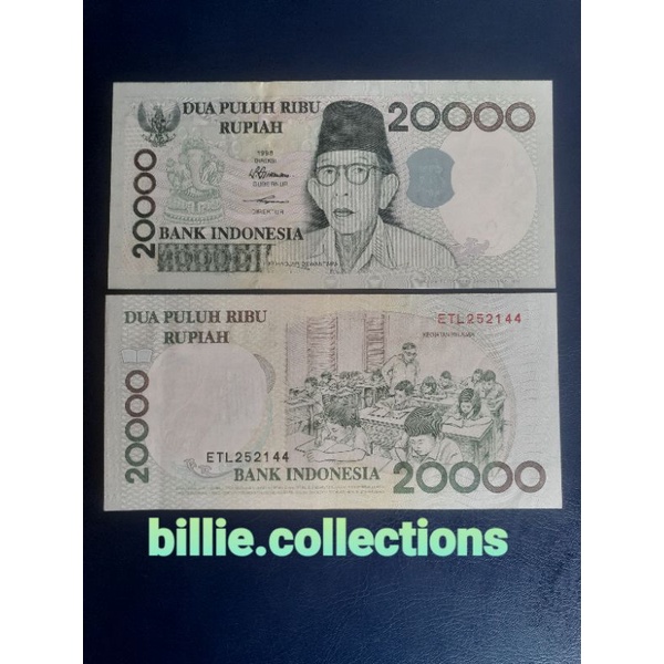 Jual Uang Kertas 20000 Rupiah Ki Hadjar Dewantara Tahun 1998 | Shopee ...