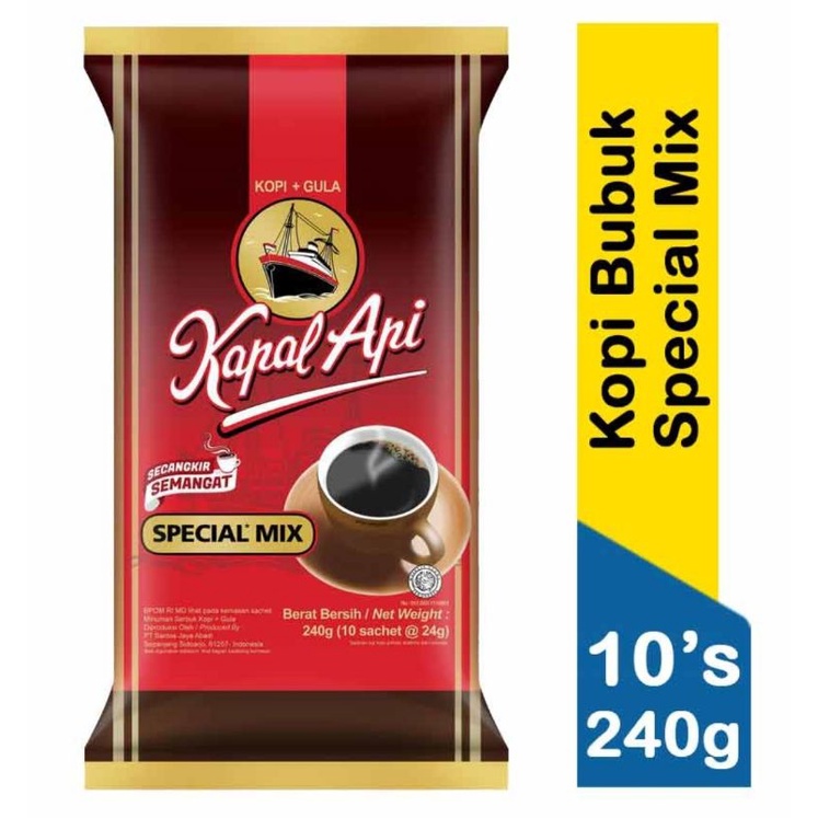 

Kapal api kopi Bubuk spesial Mix 10x24g