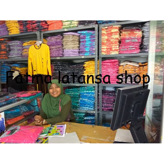 Baju atasan Rahnem AT 1338 Diskon 15  Busana muslim Atasan dress tunik   Cokelat Tua  XS