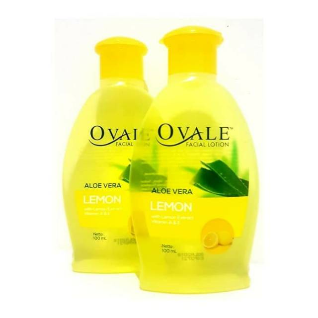 Ovale Facial Lotion Lemon Toner Pembersih Make Up Kulit Berjerawat