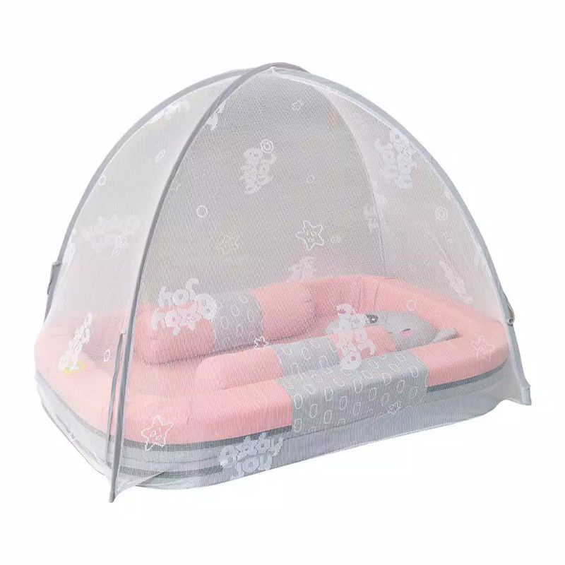  KASUR BABY JOY - KASUR BAYI KOLAM + KELAMBU  BISA DILEPAS - KOKOA BJK4012 - DESAIN LUCU-3