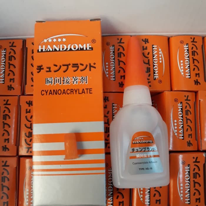 Lem Tetes Cair / Lem Korea Handsome Cyanoacrylate / Lem Cair Serbaguna