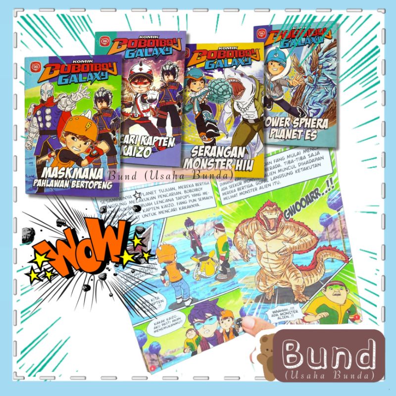 Bund - BC004 BUKU KOMIK ANAK CERITA BOBOIBOY GALAXY / KOMIK BOBOIBOY GALAXY / KOMIK ANAK